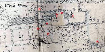 Wrest Park House annotated by the valuer in 1927